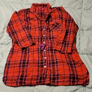 Victoria's Secret flannel sleep shirt Large